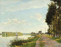 Riverside Walk At Argenteuil 1872 — Monet, Claude