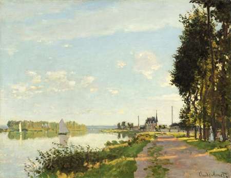 Riverside Walk At Argenteuil 1872 — Monet, Claude