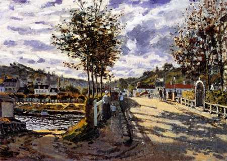 The Bridge At Bougival 1870 — Monet, Claude