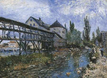 Provenchers Mill At Moret — Sisley, Alfred