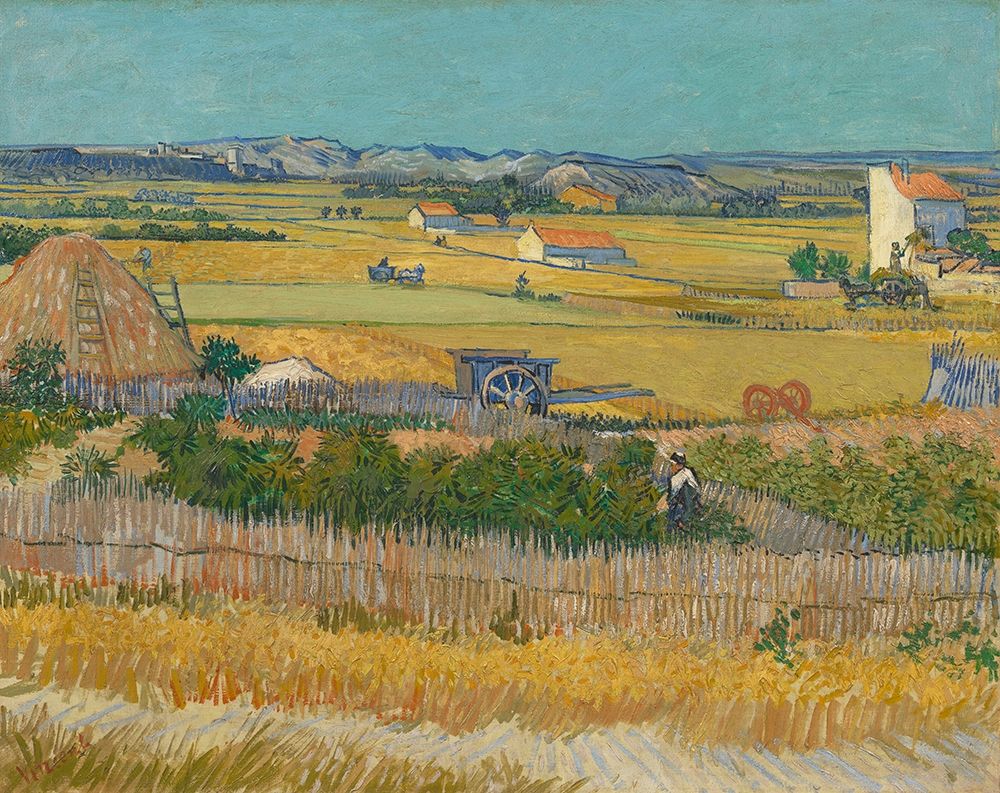 Harvest At La Crau And Montmajour — Van Gogh, Vincent