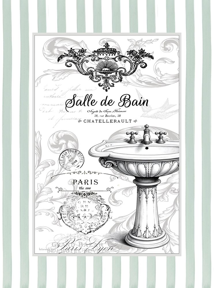 Salle de Bain — lettered And lined