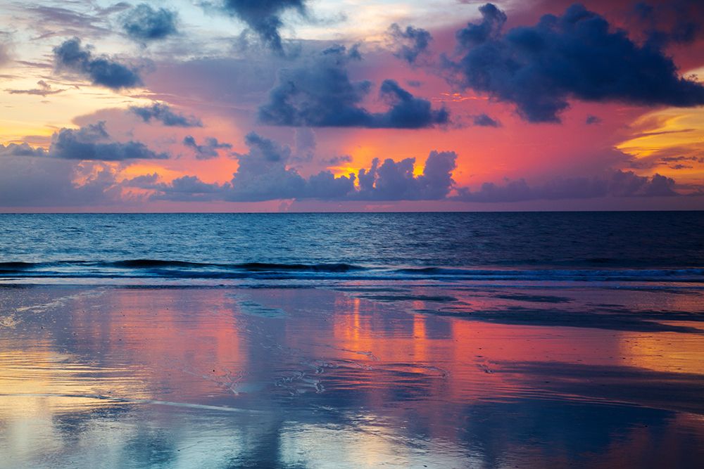 Ilha de Tybee, Geórgia 3 — amanhecer com reflexos I — Wells, Joanne