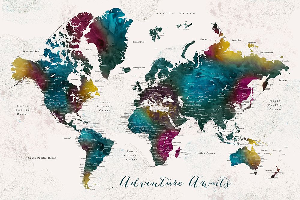 Mapa-Múndi Charleena 1 — A Aventura Espera — Laiz Blursbyai, Rosana