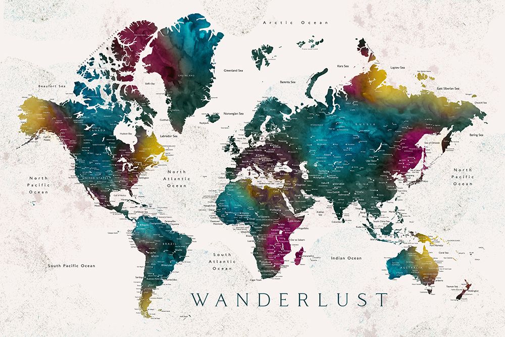 Mapa-Múndi Charleena 2 — Wanderlust — Laiz Blursbyai, Rosana
