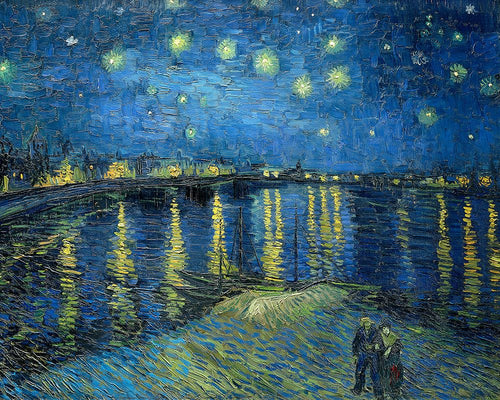 A Noite Estrelada sobre o Ródano — Pictufy