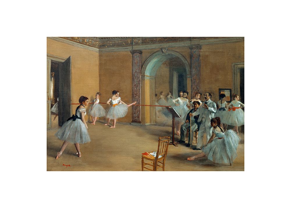 The Dance Foyer At the Opera On the Rue Le Peletier No.2 — Degas, Edgar