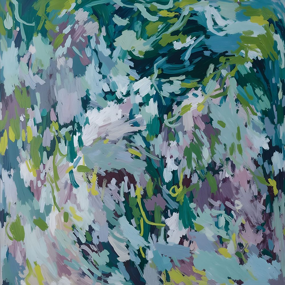 Sua Energia Calma — abstrato azul — Edie