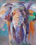 Elefante em Tons Pastel — Atelier B Art Studio