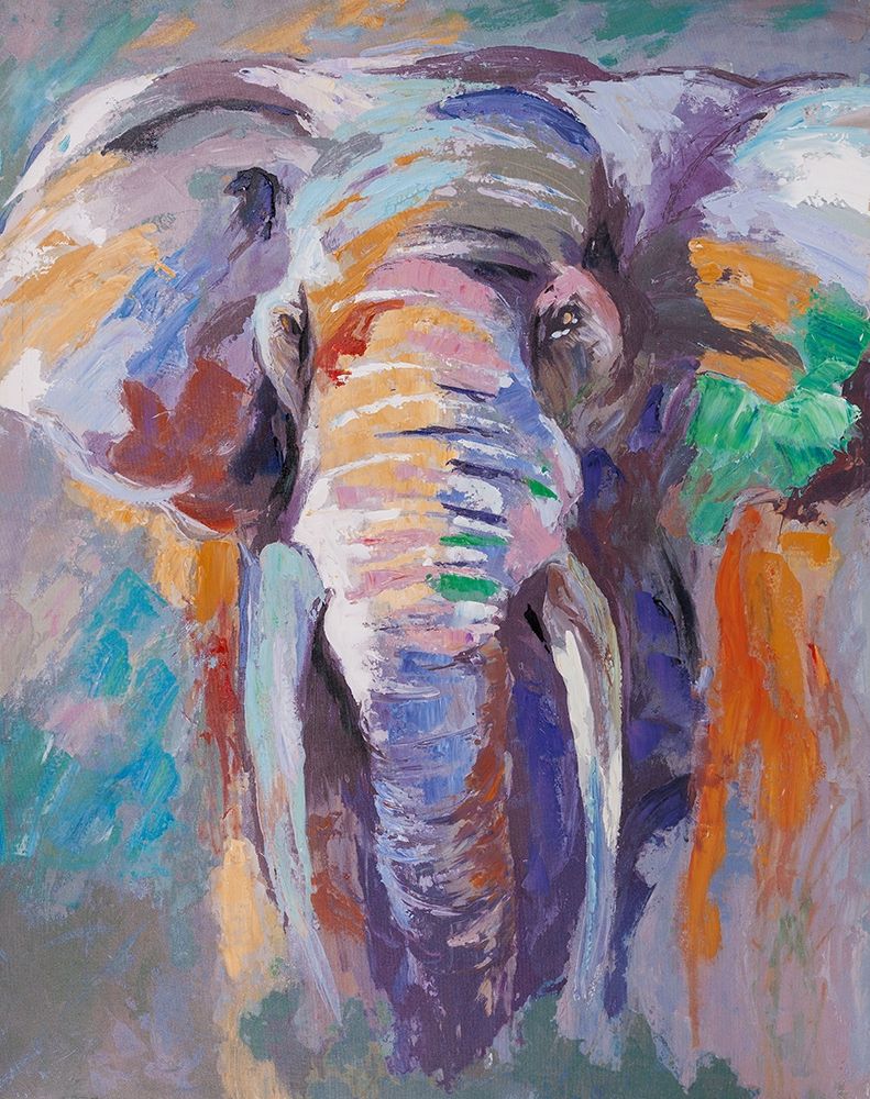 Elefante em Tons Pastel — Atelier B Art Studio