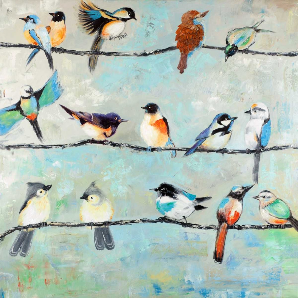 Pequenos Pássaros Coloridos — Atelier B Art Studio