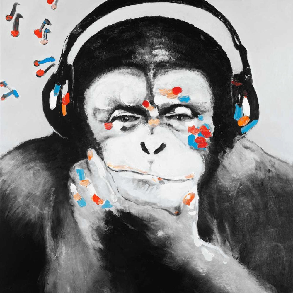Macaco de Fones — Atelier B Art Studio