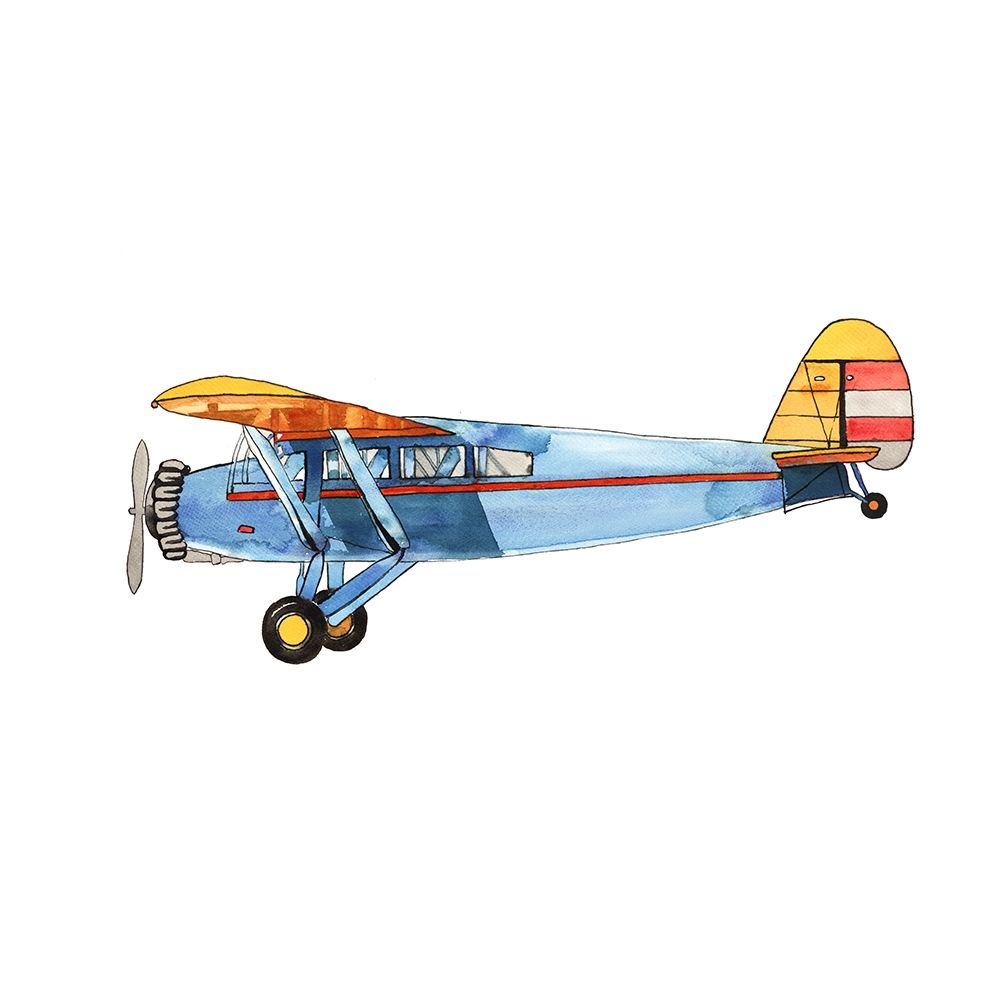 Pequeno Avião Azul — Atelier B Art Studio