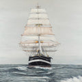 Navio em Dia Nublado — Atelier B Art Studio