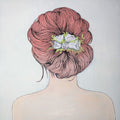 Moça com Flores no Cabelo — Atelier B Art Studio