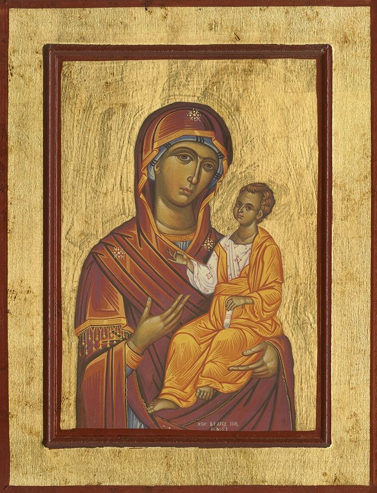 Ícone Bizantino — Virgem Maria com o Menino Jesus — anonymous