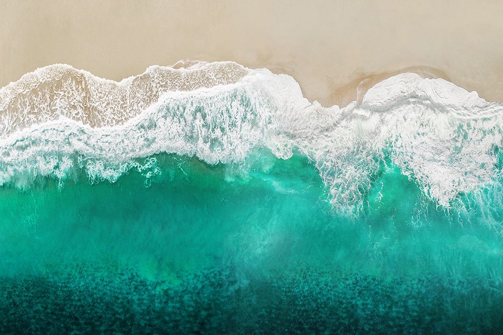 Ondas do Oceano em Azul-Petróleo Vistas do Alto I — Olsen, Maggie