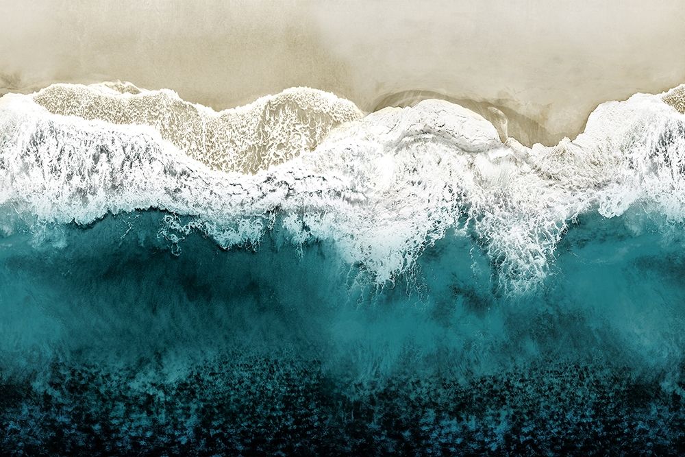 Ondas do Oceano em Azul-Petróleo Vistas do Alto II — Olsen, Maggie