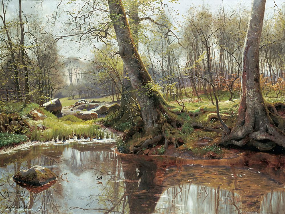Primavera no Bosque — Monsted, Peder