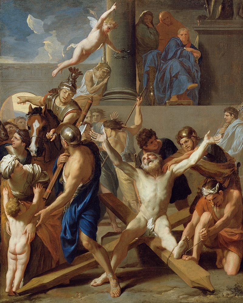 The Martyrdom of St. Andrew — Le Brun, Charles