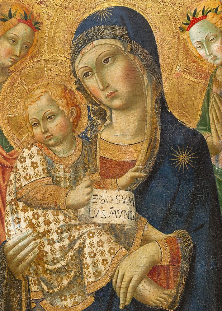Virgin and Child Enthroned — Italy 19th Century
