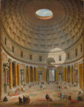 Interior of the Pantheon, Rome — Panini, Giovanni Paolo