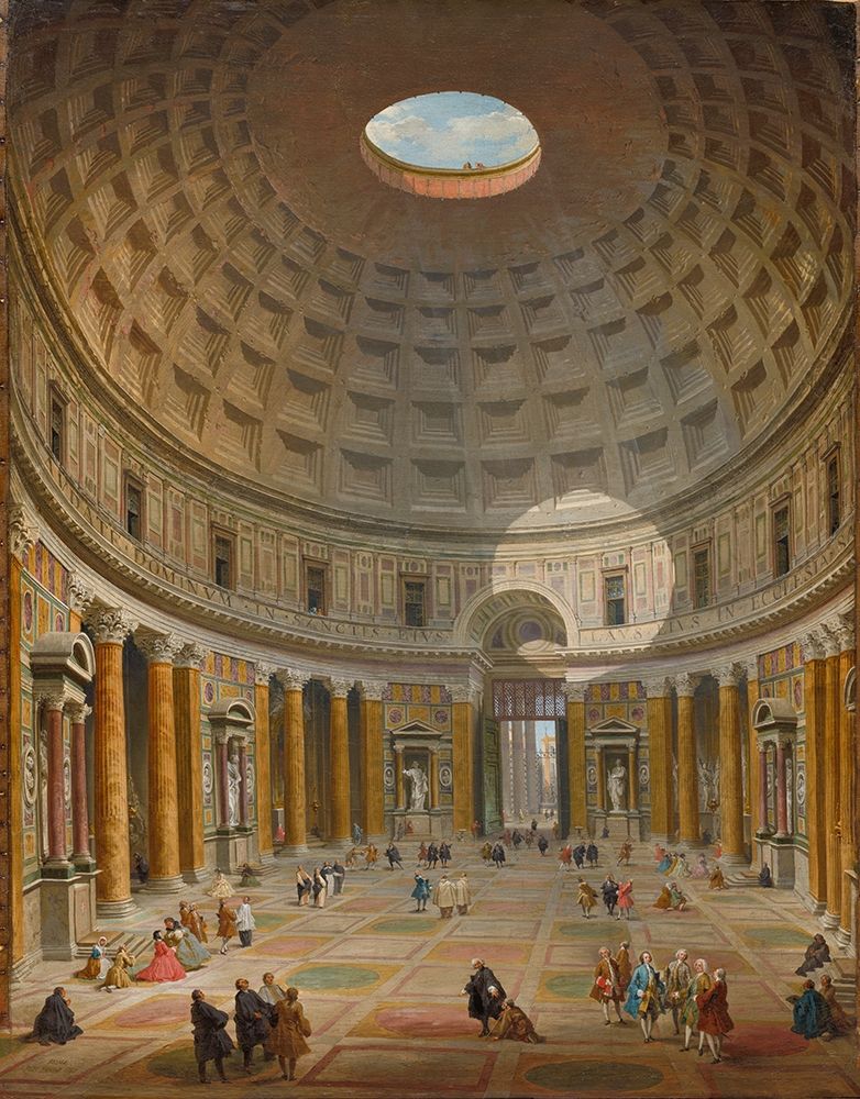 Interior of the Pantheon, Rome — Panini, Giovanni Paolo