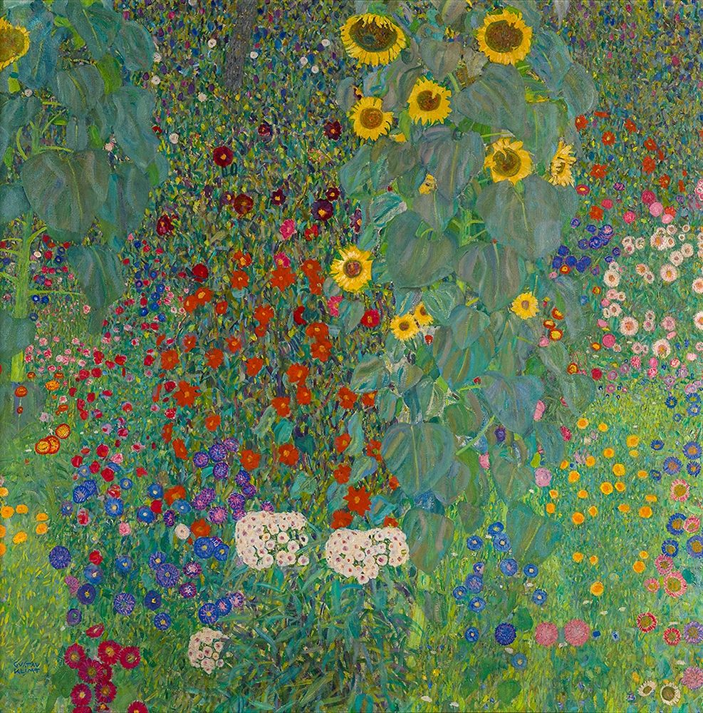 Farm Garden with Sunflowers — Klimt, Gustav