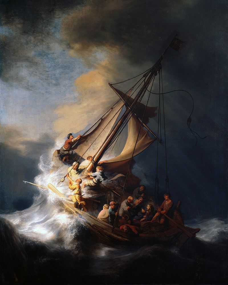 Christ in the Storm on the Lake of Galilee — Rembrandt