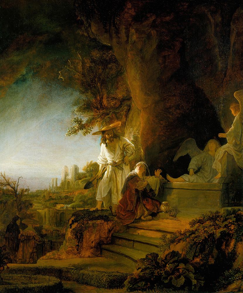 Christ and St Mary Magdalen at the Tomb 1638 — Rembrandt