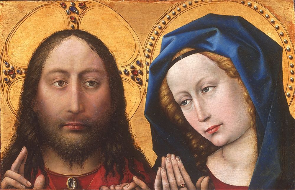 Christ and the Virgin — Campin, Robert