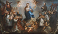 The Inmaculate Conception with Jesuits — Aguilera, Juan Francisco de