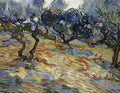 Olive Trees, Bright blue sky — van Gogh, Vincent