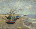Fishing boats on the beach at Les Saintes-Maries-de-la-Mer — van Gogh, Vincent