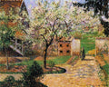 Plum Trees in Blossom, Eragny — Pissarro, Camille