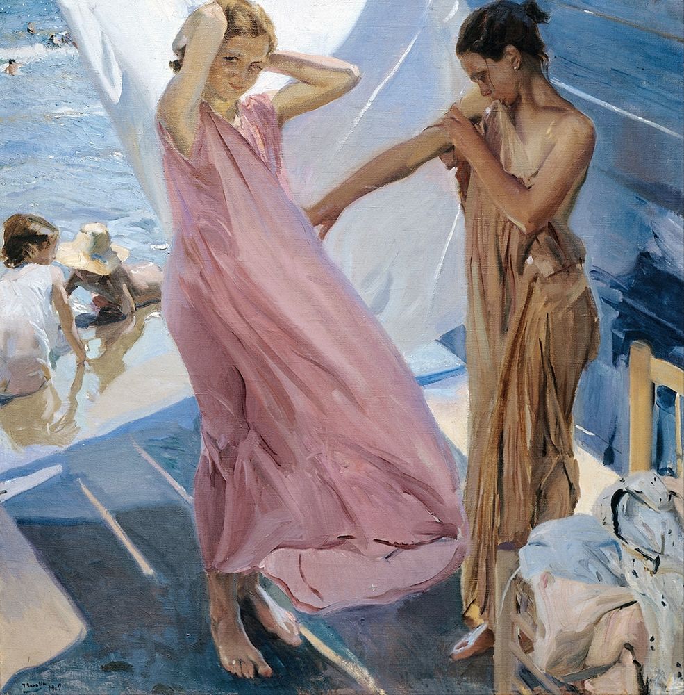 After Bathing-Valencia — Sorolla, Joaquin