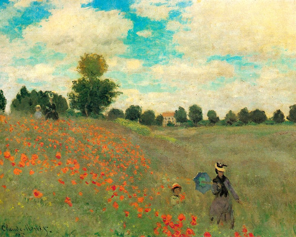 Poppy Field 1873 — Monet, Claude