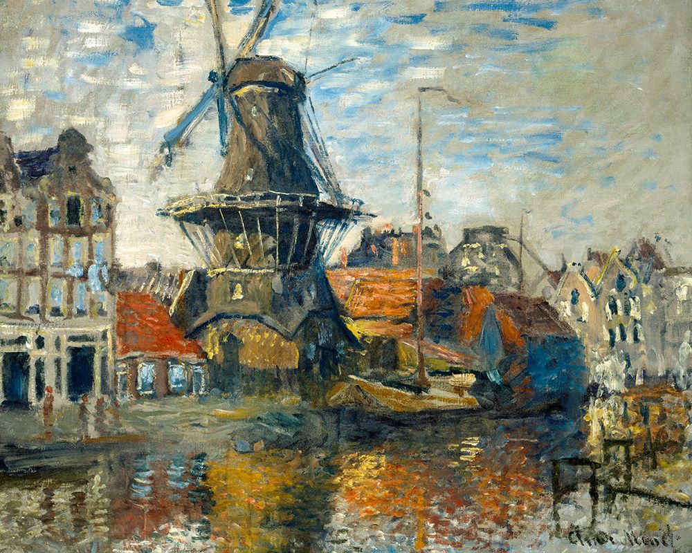 The Windmill on the Onbekende Gracht-Amsterdam 1874 — Monet, Claude