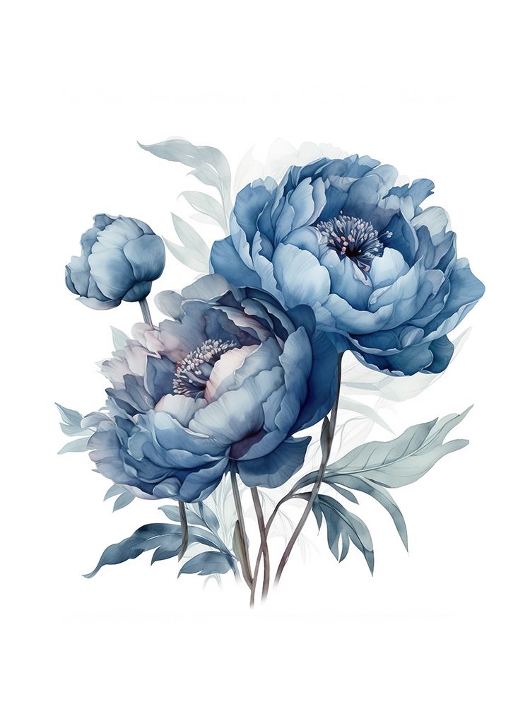 Blue Peonies Nostalgia I — Haase, Andrea