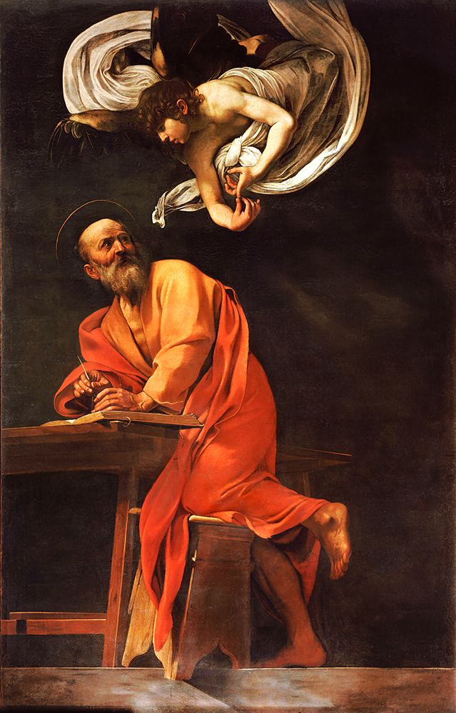 Saint Matthew and the angel ca 1602 — Caravaggio